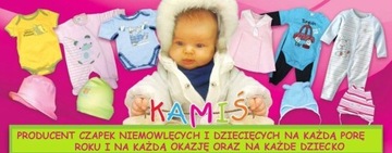 KOMPLET NIEMOWLĘCY CZAPKA + CHUSTKA Z POMPONIKAMI 3-12 M-CA MIX KOLORÓW