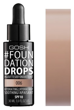 Gosh FOUNDATION DROPS увлажняющая и разглаживающая основа 006 Tawney