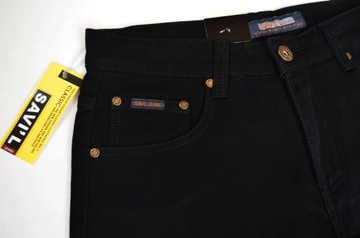 DŁUGIE spodnie jeans pas 84-86 cm W31 L36 czarny