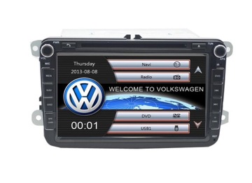 Магнитола 8' DVD GPS навигация VW SKODA SEAT PL Golf Passat Android 11