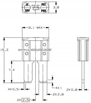 ПЛАСТИНОЧНЫЙ ПРЕДОХРАНИТЕЛЬ MICRO2 KIA FORD 10A 5SZ