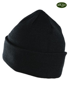 Wojskowa Ciepła CZAPKA ZIMOWA Watch Cap - Czarna