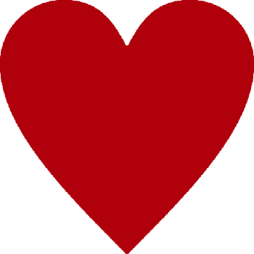Наклейка HEART, сердце, 9 см