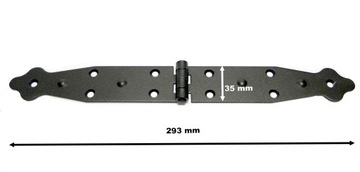 ZAWIAS BUDOWLANY OZDOBNY SERIA MATOWA 300/35