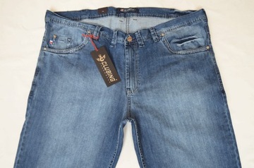 DUŻE DŁUGIE spodnie Clubing jeans 120-122 pas L38