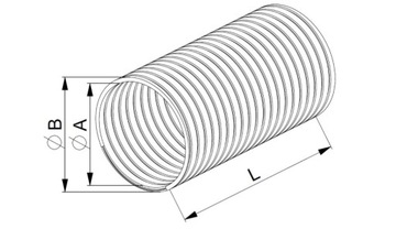 АЛЮМИНИЕВАЯ ТРУБА AWENTA FLEX SPIRO FI 100 1м