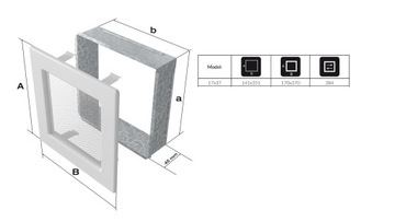 @ ВЕНТИЛЯЦИОННАЯ РЕШЕТКА КАМИНА 17х37 7 цветов