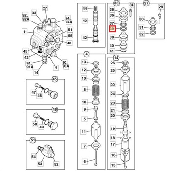 USZCZELNIENIE SUWAKA ROZDZIELACZA JCB 3CX 4CX