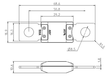 ПРЕДОХРАНИТЕЛЬ MEGAVAL MEGA VAL 200A MTA PEUGEOT FIAT