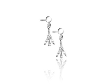 Оригинальные серьги Tower Eiffel Paris Silver 925