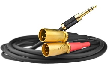 Кабельный кабель 6,3 Jack стерео 2x XLR(M) Klotz 2,5 м