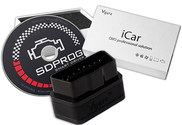 ДИАГНОСТИЧЕСКИЙ СКАНЕР VGATE iCAR OBD2, ИНТЕРФЕЙС BLUETOOTH SDPROG PL