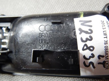 фото thumb №3, Audi q5 8r ручка внутрішня лівий задня 8r0839019