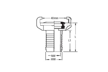 Złącze GEKA PLUS kłowe 3/4 wąż 19mm 40bar oryginal