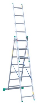 Лестницы, лестница алюминиевая 3х7 DRABEX для ЛЕСТНИЦ