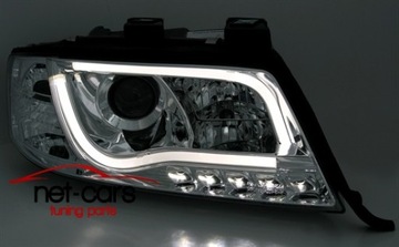 LAMPY REFLEKTORY AUDI A6 C5 01- TUBE LIGHTS NEON C