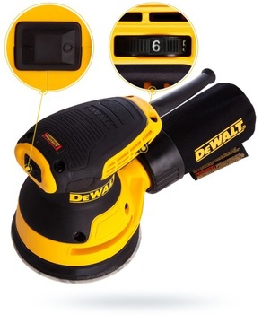 Эксцентриковая шлифовальная машина DeWalt DWE6423 + 40 дисков