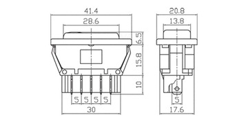 фото thumb №3, Подсвечиваемый кнопка переключатель выключатель окон