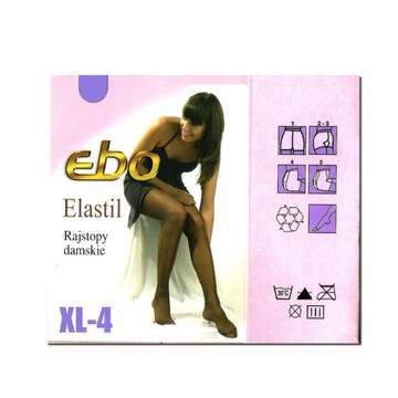 Колготки EBO ELASTIL 20 ден, размер XL/4, 16 цветов