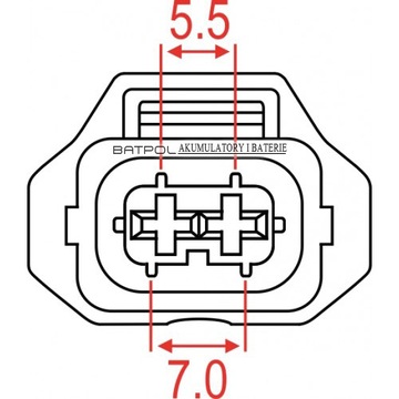 РАЗЪЕМ ИНЖЕКТОРА Z/2 ТИПА BOSCH 2PIN 1928403698