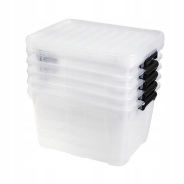 Pojemnik pudło z pokrywą Plast Team HOME BOX 1,6L