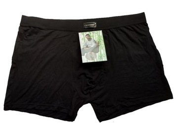 6x BOKSERKI BAMBUSOWE COTTON WORLD majtki CZARNE,POPIELE,GRANATY tu- 5XL