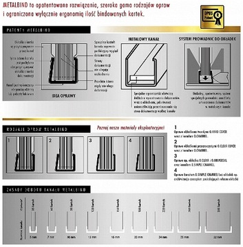 Каналы для крышек MetalBind O.Channel 13 мм, бордовые