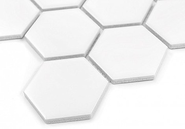 Мозаика DUNIN MOSAICS HEXAGON WHITE 51 MATT