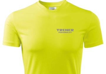 T-SHIRT FITNESS TRENER PERSONALNY WIDOCZNY ODBLASK