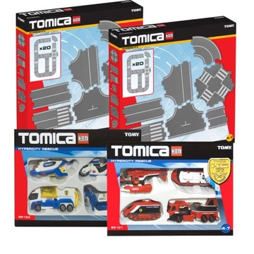 TOMICA - МЕГА НАБОР - ДОРОЖНЫЕ ЭЛЕМЕНТЫ + МАШИНКИ