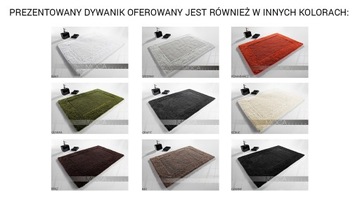 DYWANIK GRUBY BAWEŁNA MOCA DESIGN 60x100 SREBRNY
