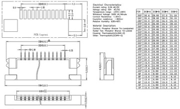 ART ZIFF-1.00mm-020-SMD-kd Разъем для 3,5-дюймового TFT