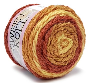 SWEET ROLL YARN акрил 140г ЖЕЛТЫЙ 1047-23