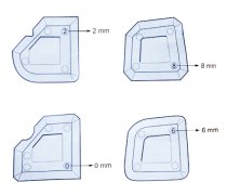 ТИТАНОВЫЕ КУБИКИ ДЛЯ НАНЕСЕНИЯ СИЛИКОНА 4 ШТ.