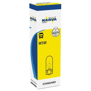 НАРВСКАЯ СТАНДАРТНАЯ ЛАМПА 24V W5W 5W - 20 ШТ.