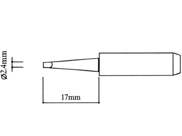 Наконечник для SMD WEP Aoyue PT ZHAOXIN 900M FLAT T-2.4D