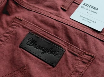 WRANGLER ARIZONA прямой стрейч КИРПИЧНЫЙ КРАСНЫЙ W33 L34