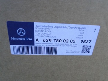 MERCEDES VITO W639 639 SZYBERDACH PANORAMA ROLETY