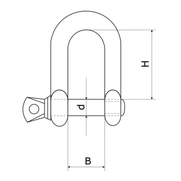 Szekla zwykła prosta ocynk 10mm 960kg