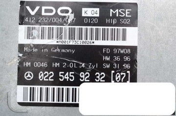 фото thumb №6, Компьютер mercedes w203 w208 0225459232 07 | gw fv