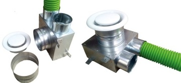 Коробка распределительная 125/2х75 GREENFLEX с рекуперацией тепла + шплинты
