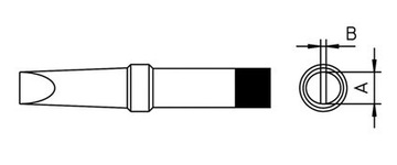 НАКОНЕЧНИК PTS7 PT-S7 0,4 ММ МАГНАСТАТ ДЛЯ ПАЯЛКА WELLER TCP24 TCPS
