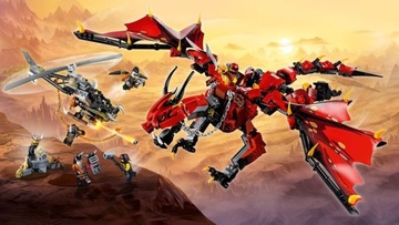 Lego Ninjago @@ FIRSTBOURNE 70653 @@ красный дракон