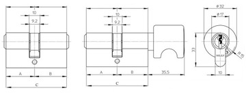 Набор вставок класса В Wilka 26/35 + 26/35Г никель