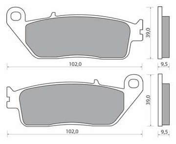 KLOCKI HAMULCOWE HONDA CB VTX 250 750 1100 1300 VT