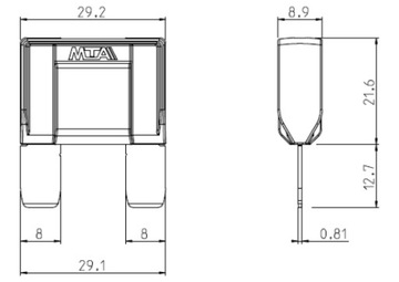 MAXI MAXIVAL MTA 50A ПЛАСТИНОЧНЫЙ ПРЕДОХРАНИТЕЛЬ