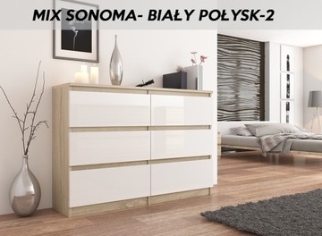 КОМОД ИЗ 120 SONOM CABINET ВЫСОКИЙ ГЛЯНЦЕВЫЙ ФАСАДНЫЙ ЛАК