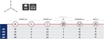 10x ПЛОСКИЙ УЗКИЙ СОЕДИНИТЕЛЬ 60x17 LW2