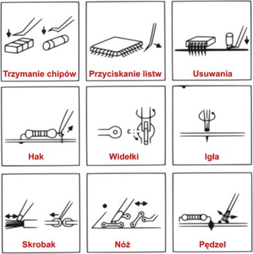 НАБОР ОБСЛУЖИВАЮЩИХ ИНСТРУМЕНТОВ, СКРЕБКИ, СКРЕБКИ, КРЮКИ