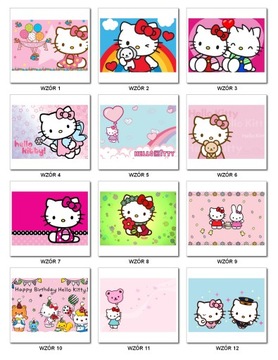 ВОДА ДЛЯ ТОРТА А4 Hello Kitty для девочки-кошки